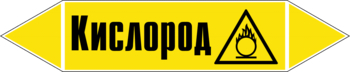 Маркировка трубопровода "кислород" (пленка, 507х105 мм) - Маркировка трубопроводов - Маркировки трубопроводов "ГАЗ" - магазин "Охрана труда и Техника безопасности"